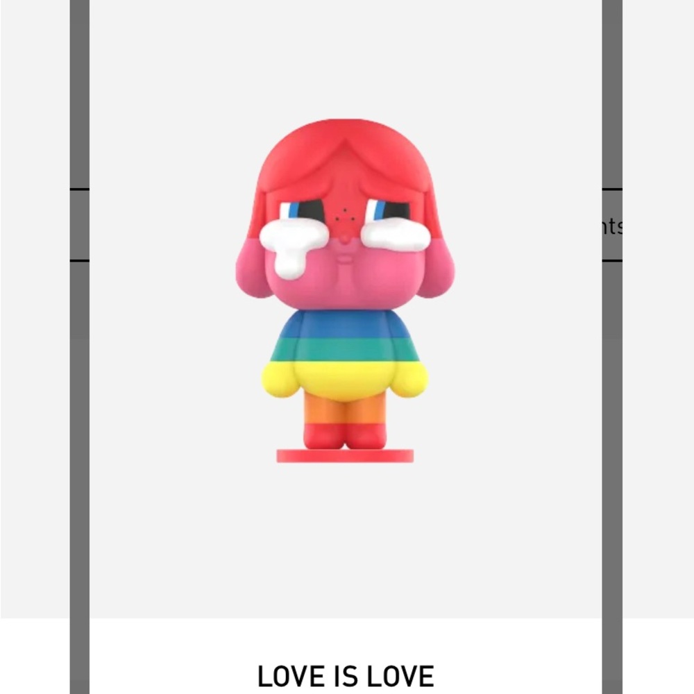 SOLD Cry Baby Crying Again Love is Love